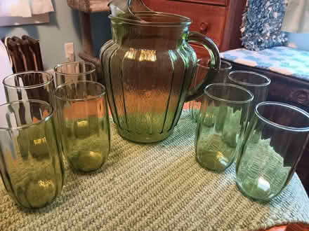 Photo of free Pitcher and 8 Glasses (Near Price Chopper Saugerties) #1