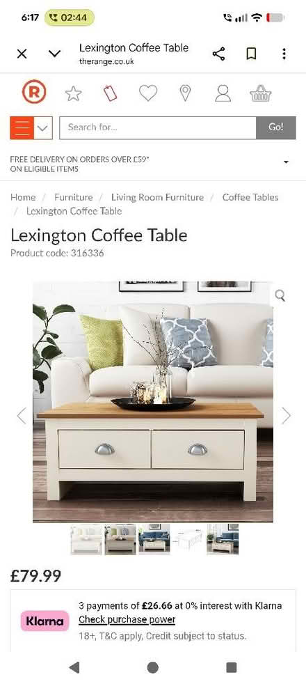 Photo of free Lexington coffee Table (Goffs Oak EN7) #1