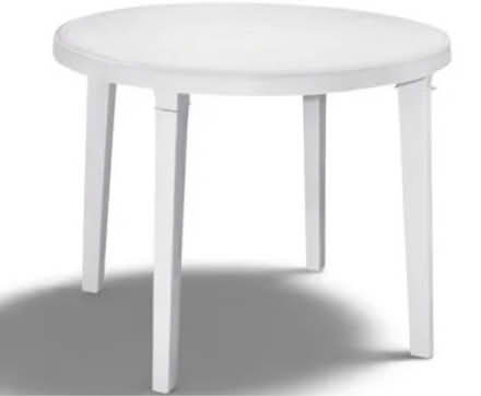 Photo of Small round plastic patio table (N Bersted, Bognor Regis. PO21) #1