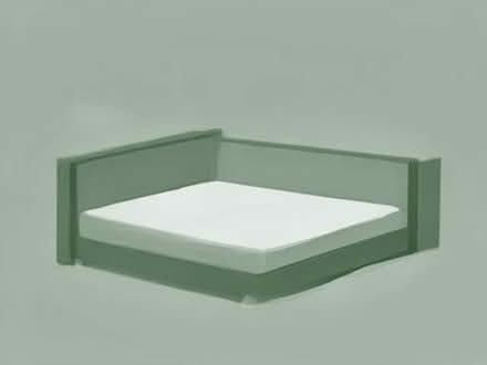 Photo of L corner sofa and double bed frame (Bedfont TW14) #1