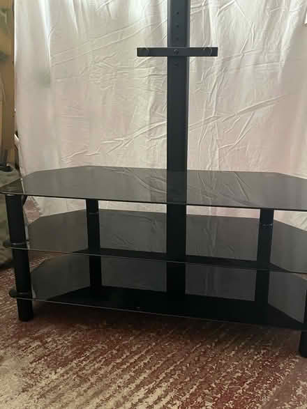 Photo of free Black glass tv stand . (Bell Bar AL9) #1