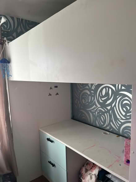 Photo of free Bed with built in desk shelves etc (Dun Laoghaire) #2