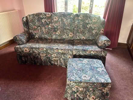 Photo of free Sofa and 2 chairs .2 singles and a double bed (Colby CA16) #1