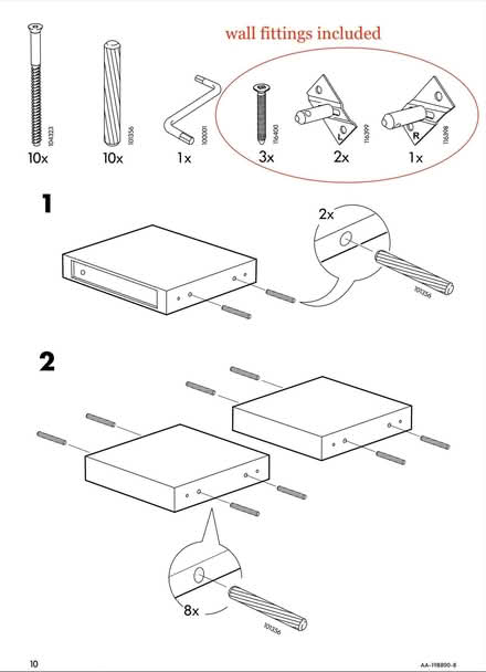 Photo of free Ikea Zig-Zag 'LACK' Shelf (Rudgwick RH12) #2