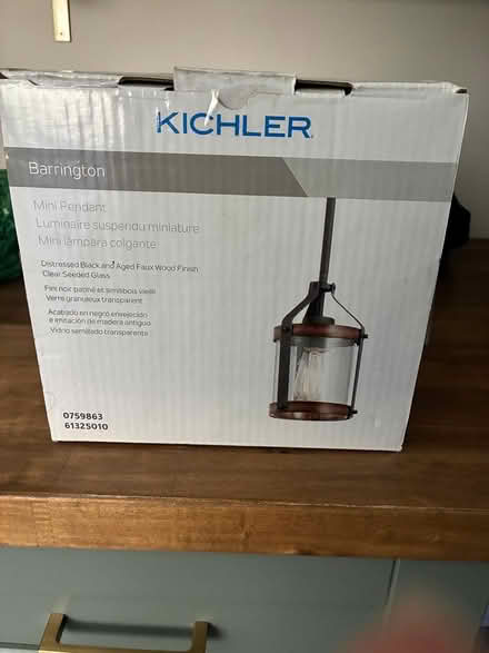 Photo of free Pendant light - new, MISSING GLASS (Chadds Ford) #2