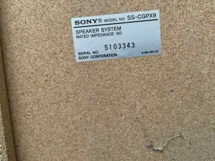 Photo of free Speakers Sony (High Heaton NE7) #2
