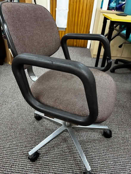 Photo of free Office chair on castors (South Wootton PE30) #2