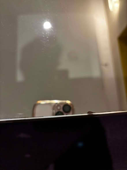 Photo of free Mirrored bathroom wall cabinet – dark oak look – W55 × H60 × (Lavender Hill SW11) #1