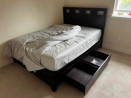 Photo of free Full size bed with drawers (Seven Seas Park) #2