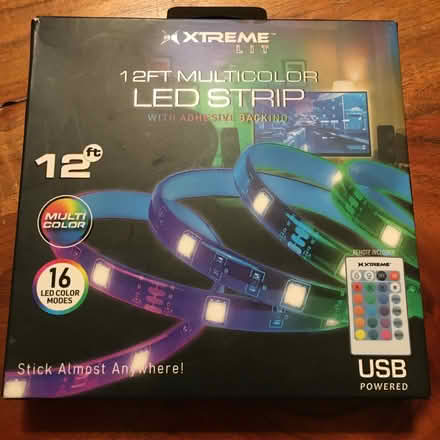 Photo of free 16-color LED light strip 12ft (Foster & California Ave) #1
