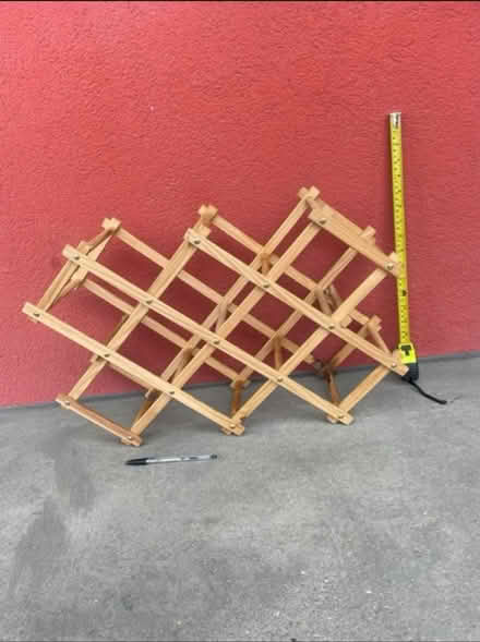 Photo of free Wooden Expandable Wine Rack (By Hackney Downs station E5) #2