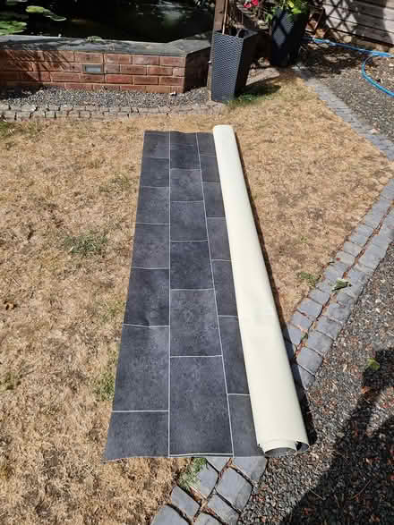 Photo of free Black tile effect vinyl flooring (Northampton Kingsley NN2) #1