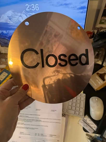 Photo of free Open closed sign (Downtown Wilmette) #2