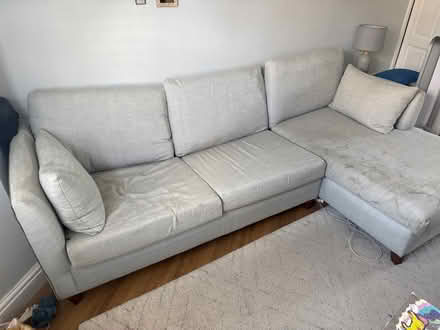 Photo of free Grey sofa bed with storage (Royston SG8) #1