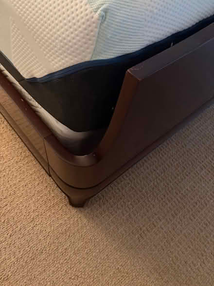 Photo of free Queen size wood bed frame (Waverly Park) #4