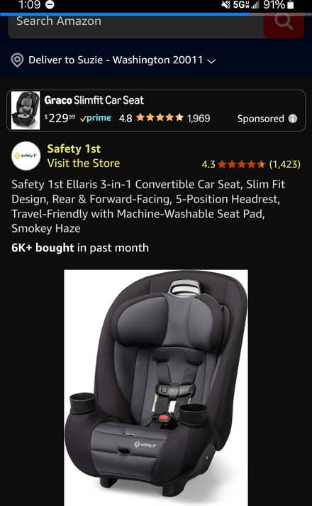 Photo of Two Toddler Car Seats (NW DC 20011) #1