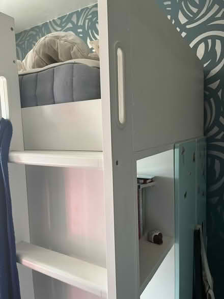 Photo of free Bed with built in desk shelves etc (Dun Laoghaire) #1