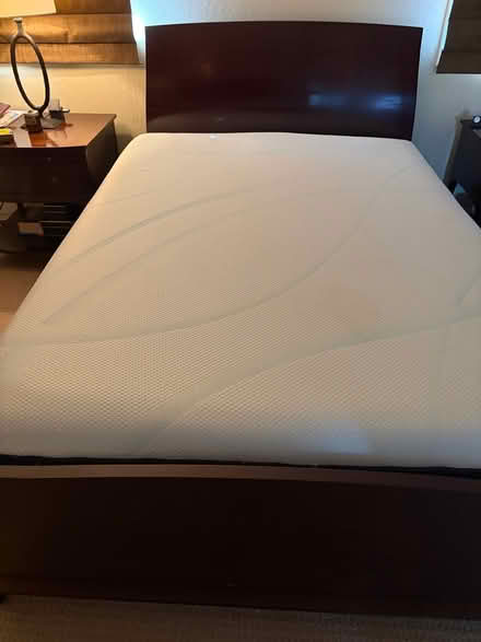 Photo of free Queen size wood bed frame (Waverly Park) #1