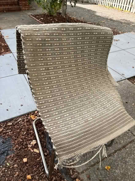 Photo of free IKEA Tobias acrylic chair w crack (715 C St, San Rafael) #3