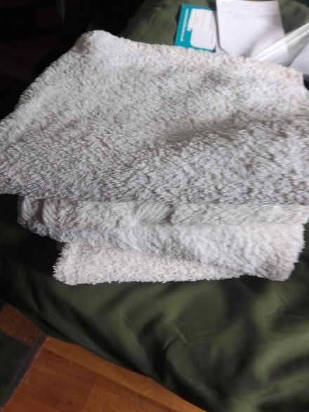 Photo of free 4 white hand towels (Killamarsh S21) #1