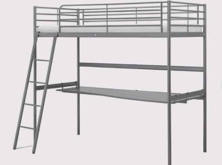 Photo of free Ikea Svarta loft bed with desk (Borrowash) #1