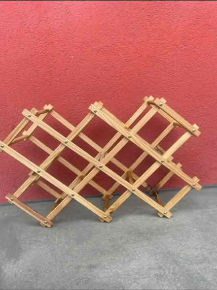 Photo of free Wooden Expandable Wine Rack (By Hackney Downs station E5) #1
