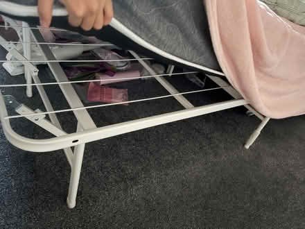 Photo of free Double bed frame, mental foldable (Risinghurst OX3) #1