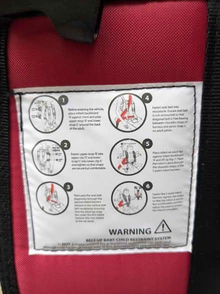 Photo of free Belt up baby: car lap harness (Herne Hill SE21) #2