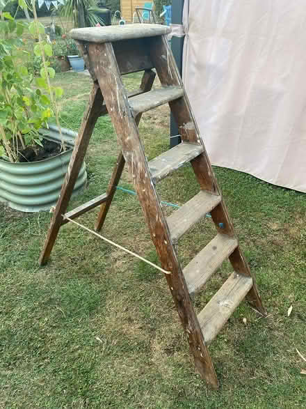 Photo of free wooden step ladder (Seasalter CT5) #2