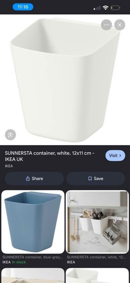 Photo of free IKEA Sunnersta pots x 4 (Denny Bottom TN4) #3