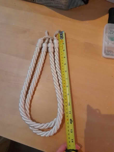 Photo of free Cream rope curtain tie backs (Sandylands morecambe LA3) #1