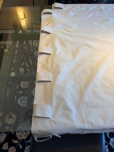 Photo of free Two polyester curtain panels (Waverly Park) #3