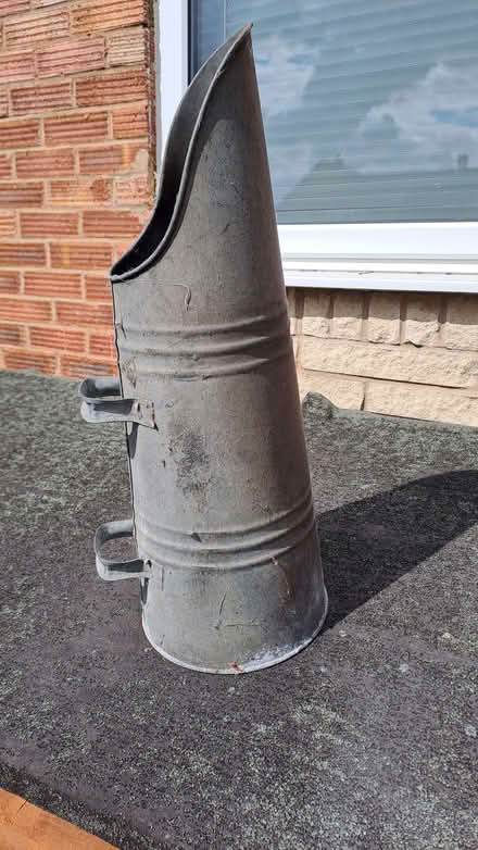 Photo of free Coal scuttle, old-fashioned metal upright. (Sherrard's Green WR14) #2
