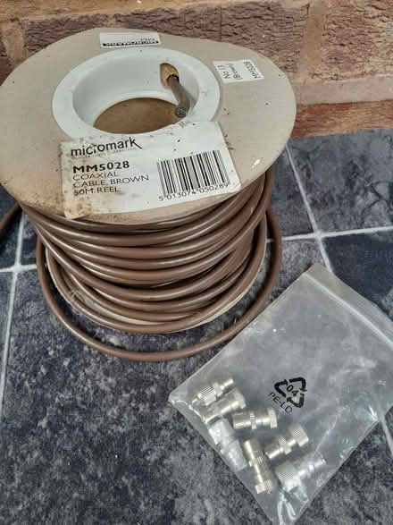 Photo of free Coaxial cable and connectors (Barnard's Green WR14) #1
