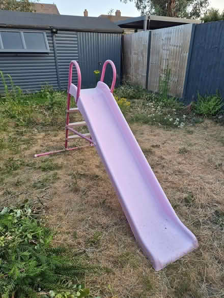 Photo of free Pink plastic kids garden slide (Waltham Cross EN8) #1