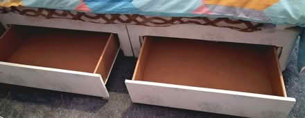 Photo of free Glass tv stand, double bedbase 2 drawer divan (The Cliff M7) #1