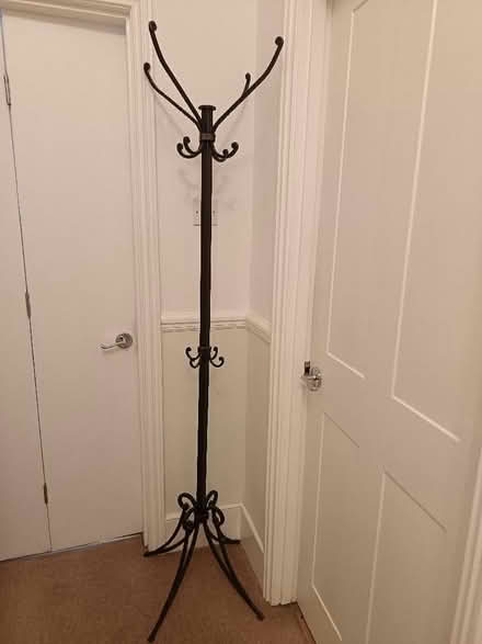 Photo of free 6ft Victorian style metal coat stand (Lavender Hill SW11) #4