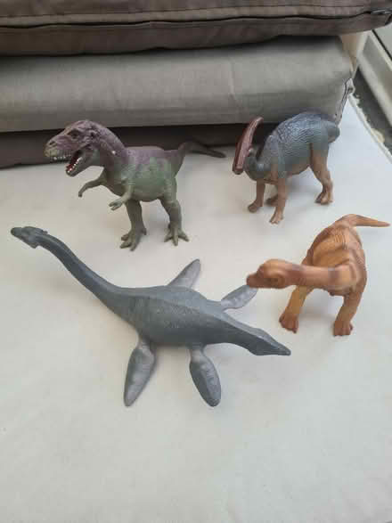 Photo of free 4 plastic toy dinosaurs (Sutton Coldfield, B73) #1
