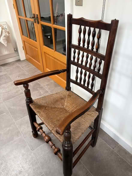 Photo of free 1880's rush seated chair. (Bridgend CF31) #1