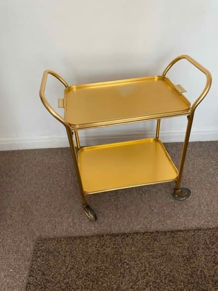 Photo of free Gold coloured drinks trolley (Gidlow WN1) #2
