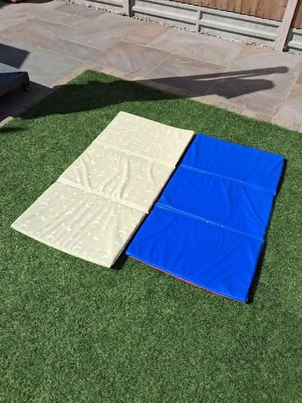 Photo of free 2 x Cushioned foldaway mats (Shephall SG2) #2