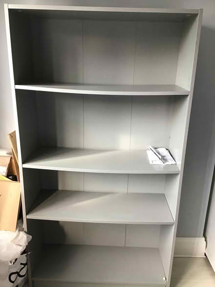 Photo of free Grey MDF Bookshelf (Warners End Hemel Hempstead) #2