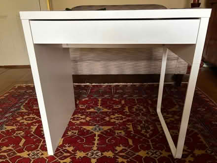 Photo of free IKEA Micke desk with drawer (Strawberry Hill TW2) #1