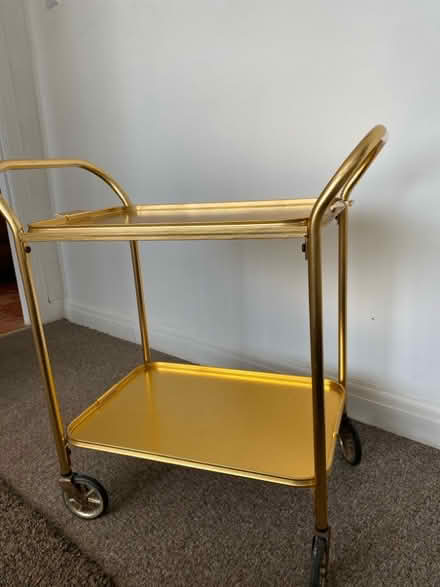 Photo of free Gold coloured drinks trolley (Gidlow WN1) #1
