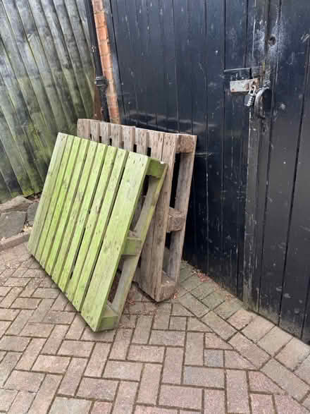 Photo of free 2 wooden pallets (WR14 Malvern Link) #2
