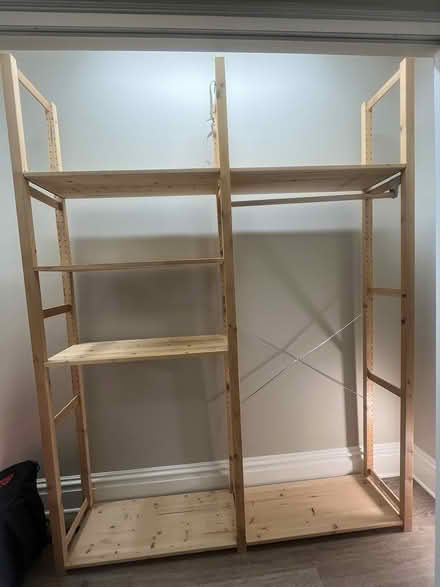 Photo of free Wood Shelving Unit (Carp) #1
