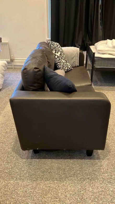Photo of free Brown Leather Sofa (W6 7PJ) #4