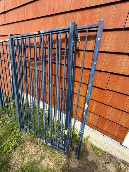 Photo of free Blue metal gate/ fence (Clinton) #3