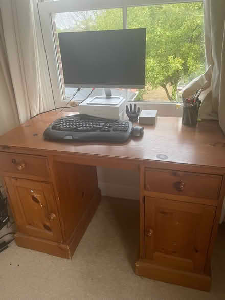 Photo of free Wooden desk (Hooe TN33) #1