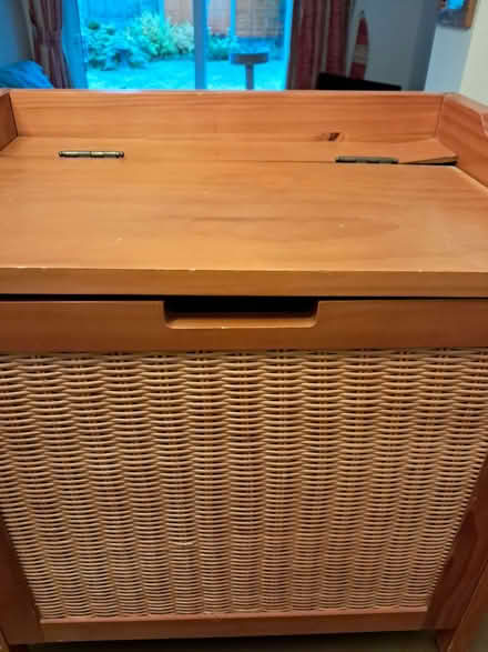 Photo of free Wicker/wooden Storage box (Rugeley WS15) #3